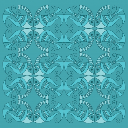 vector fish pattern のイラスト素材