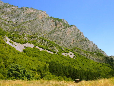 A mountain viewの写真素材