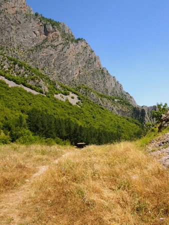 A mountain massive near town of Vratsa, Bulgariaの写真素材