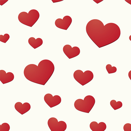 Seamless background with hearts motifのイラスト素材