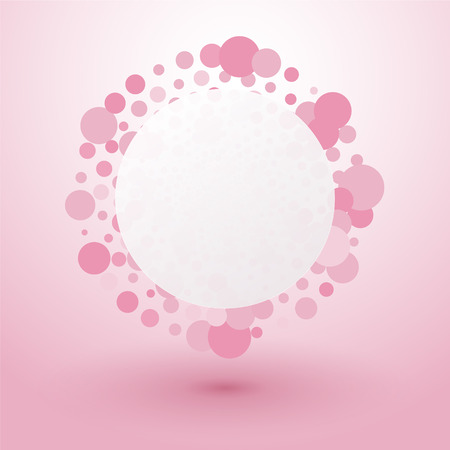 pink bubbles with place for textのイラスト素材