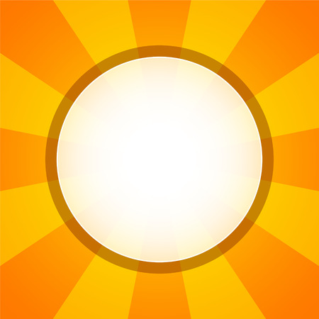 Yellow orange circular background with white hole in the middleのイラスト素材