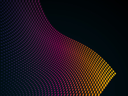 Modern abstract background with colorful polka dotsのイラスト素材