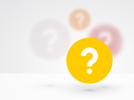 question mark icon on a background blurのイラスト素材