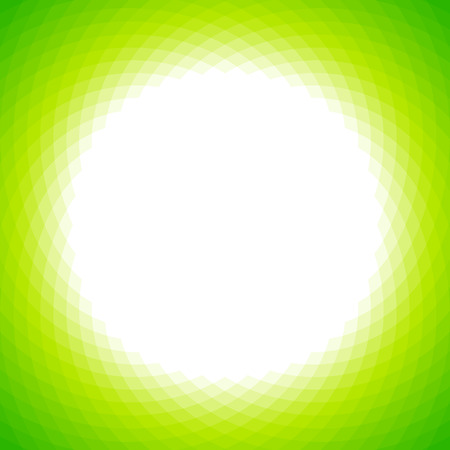 Vibrant green geometric background with white centerのイラスト素材