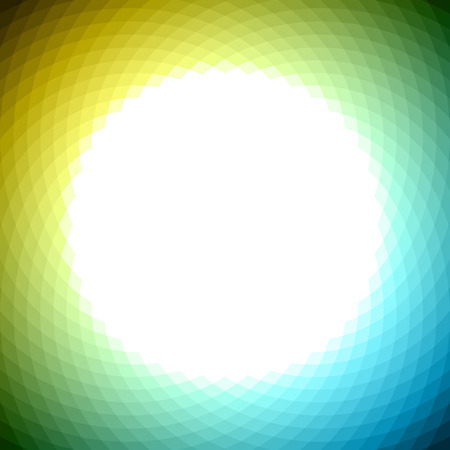 green yellow blue geometric background with white centerのイラスト素材