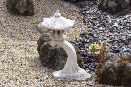 modern japanese style gardenの写真素材