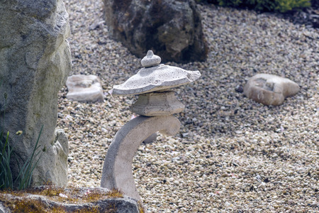 modern japanese style gardenの写真素材