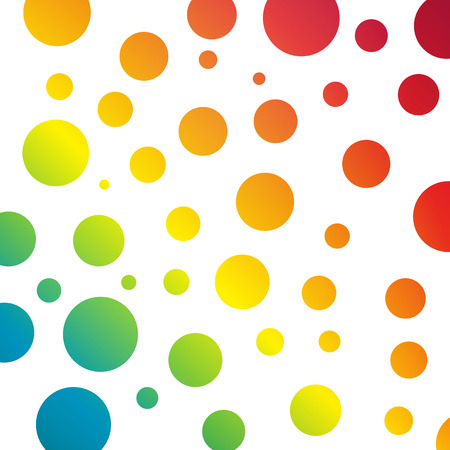 Beautiful background with rainbow circlesのイラスト素材
