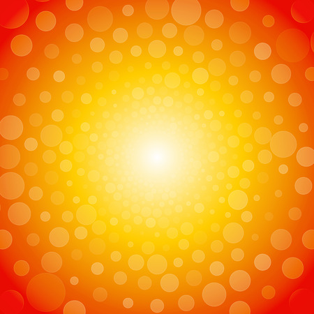 vibrant orange background from small circlesのイラスト素材