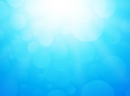 ice cold blue background with bokeh and raysのイラスト素材