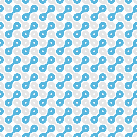 seamless background with interconnected dots of blue grayのイラスト素材