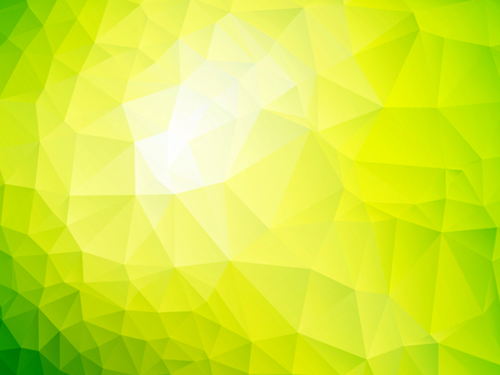 Abstract geometric yellow green triangular backgroundのイラスト素材