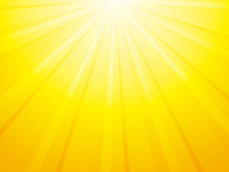 yellow orange background with sun raysのイラスト素材