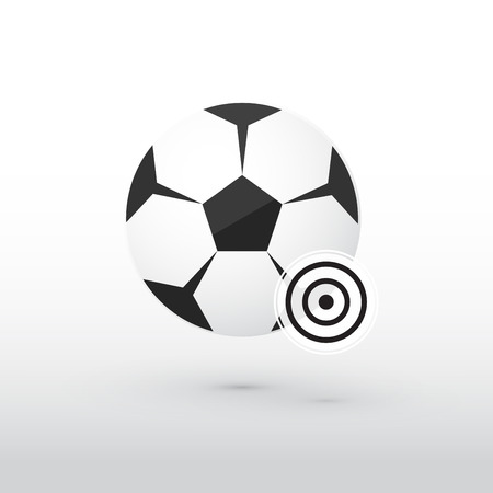 football with targetのイラスト素材