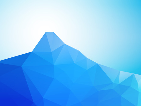 abstract low poly mountainのイラスト素材
