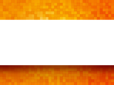 orange checkered background with labelのイラスト素材