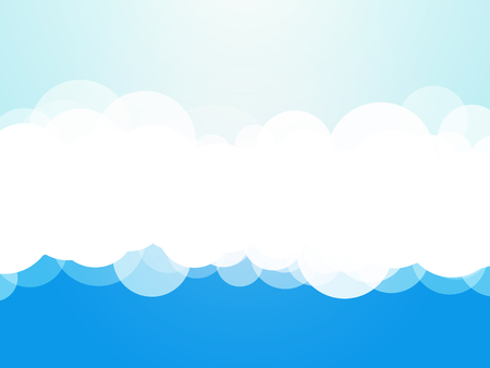 clouds blue backgroundのイラスト素材