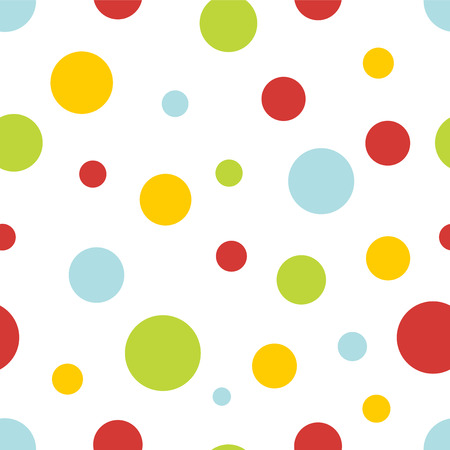 pastel circles seamless backgroundのイラスト素材