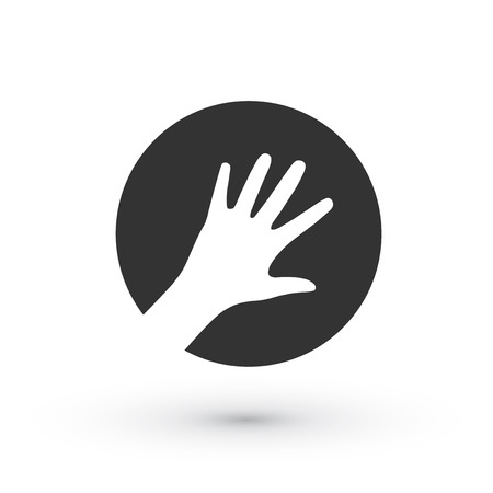 black hand iconのイラスト素材