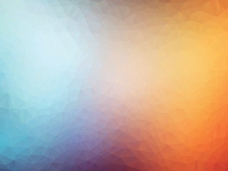 blue orange geometric glass background with trianglesのイラスト素材