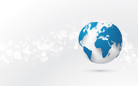 Abstract technology background and world.のイラスト素材