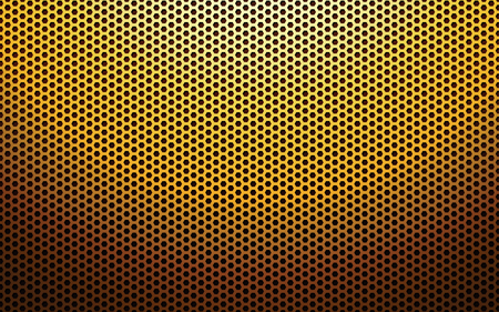 Cool gold metal perforated textureのイラスト素材