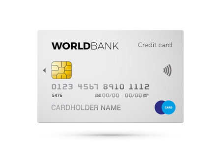 white credit cardのイラスト素材