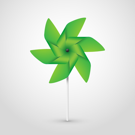 green pinwheelのイラスト素材