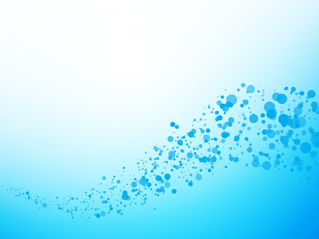 abstract dotted background blue wave textureのイラスト素材