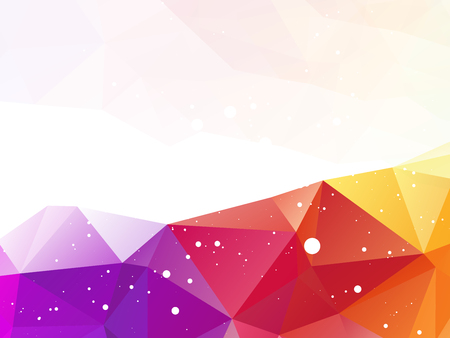 triangular geometric pattern with white dotsの写真素材