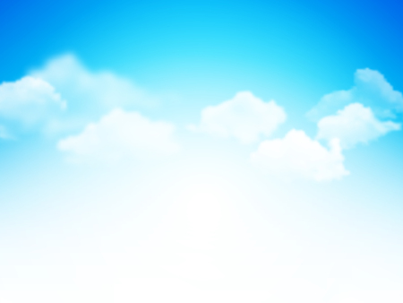 blue sky with clouds abstract vector backgroundのイラスト素材