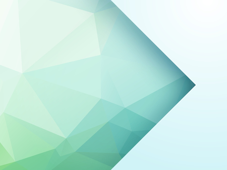 abstract green geometric background with arrowのイラスト素材