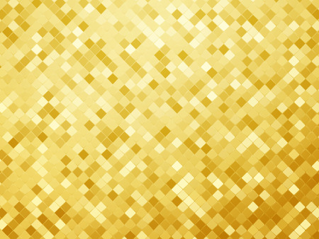 gold metallic background, mosaic tile pattern textureの写真素材