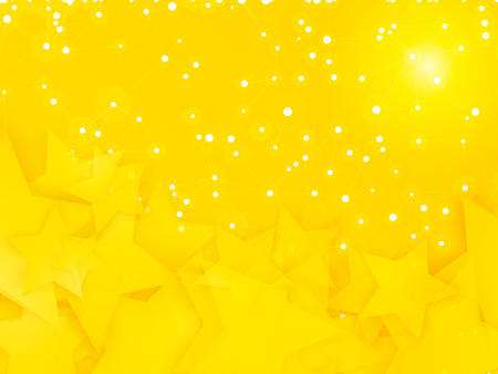 abstract party background with circles and starsのイラスト素材