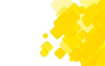 yellow rounded shapes backgroundのイラスト素材