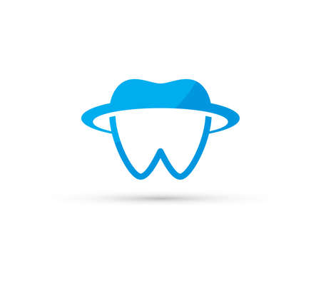 blue modern tooth dental office iconのイラスト素材