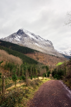 A path to Anboto mountainの写真素材