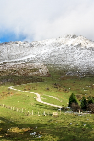 path to Urkiola mountains. Basque Country, Spainの写真素材