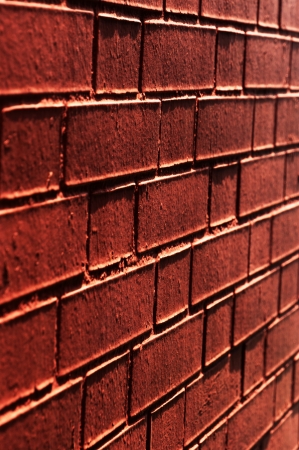 background of wall with red bricksの写真素材