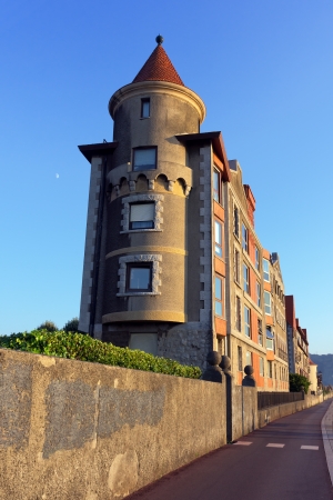 mansion in the seafront of Getxoの写真素材