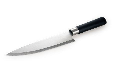 chef's knife isolated on white background