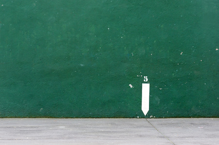 basque pelota court fronton with number markの写真素材