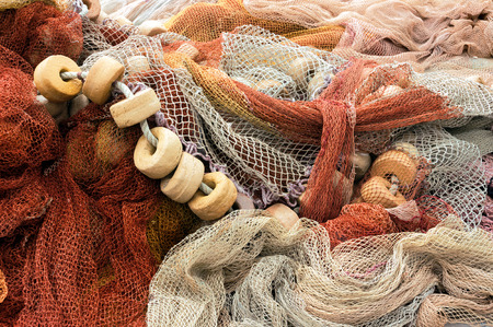 fishing net with some corks