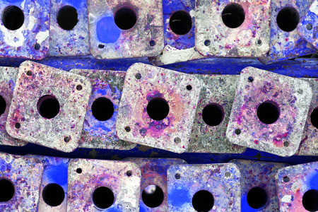 background of scaffolding jack base texture pattern