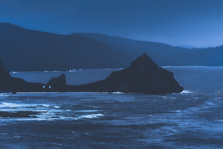 San juan de Gaztelugatxe at the evening