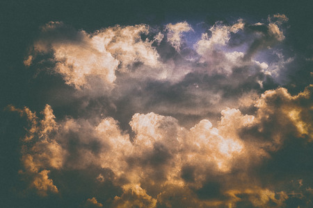 beautiful cloudscape at the sunset with grungy textures