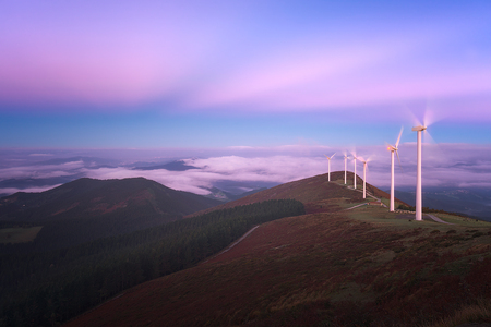renewable energy with wind turbines