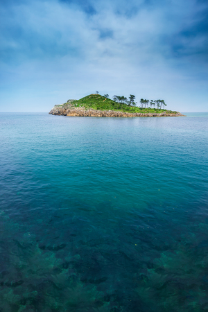 San Nikolas island in Lekeitioの写真素材
