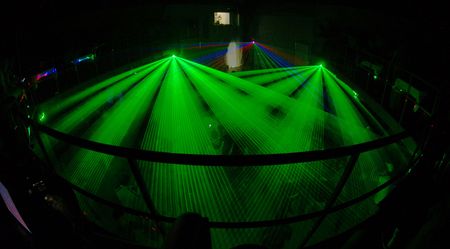 Russian night clud with green light system
